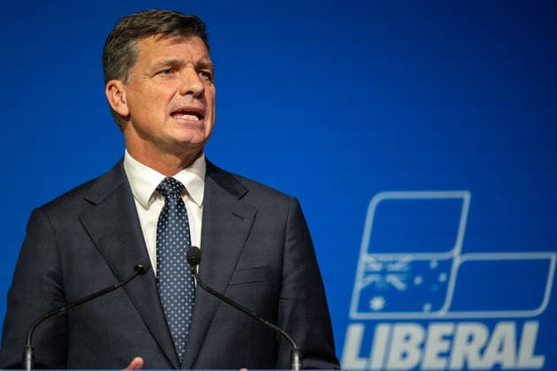 LIBERAL FEDERAL COUNCIL MEETING, Federal Leader of the Liberal Party Angus Taylor during the 65th Federal Council of the Liberal Party of Australia in Melbourne, Saturday, May 30, 2026. Delegates from all states and territories will attend the two-day Liberal Party Federal Council, where former prime minister Tony Abbott s appointment as the next federal Liberal Party president is expected to be confirmed. ( NO ARCHIVING MELBOURNE VICTORIA AUSTRALIA  Copyright: xJAYxKOGLERx 20260530149044218926