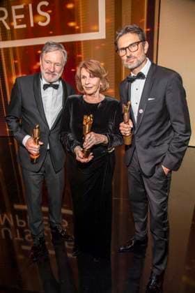 ABB FILMPREIS- Michael Wittenborn, Senta Berger und Simon Verhoeven Preistraeger mit Lola zu Gast auf der Party bei der Verleihung des Deutschen Filmpreis Lola 26 am Palais am Funkturm am 29.05.2026 in Berlin Berlin Deutschland *** ABB FILMPREIS Michael Wittenborn, Senta Berger and Simon Verhoeven award winners with Lola as guests at the party at the German Film Award ceremony Lola 26 at the Palais am Funkturm on 29 05 2026 in Berlin Berlin Germany