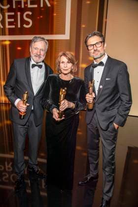 ABB FILMPREIS- Michael Wittenborn, Senta Berger und Simon Verhoeven Preistraeger mit Lola zu Gast auf der Party bei der Verleihung des Deutschen Filmpreis Lola 26 am Palais am Funkturm am 29.05.2026 in Berlin Berlin Deutschland *** ABB FILMPREIS Michael Wittenborn, Senta Berger and Simon Verhoeven award winners with Lola as guests at the party at the German Film Award ceremony Lola 26 at the Palais am Funkturm on 29 05 2026 in Berlin Berlin Germany