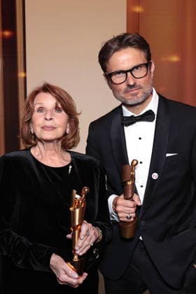 Senta Berger und Simon Verhoeven bei der Deutscher Filmpreis Verleihung am 29.05.2026 in Berlin Senta Berger and Simon Verhoeven during the 76h Lola - German Film Award at Theater am Potsdamer Platz on May 29, 2026 in Berlin, Germany Deutscher Filmpreis in Berlin - Aftershowparty *** Senta Berger and Simon Verhoeven at the German Film Award ceremony on May 29, 2026 in Berlin Senta Berger and Simon Verhoeven during the 76h Lola German Film Award at Theater am Potsdamer Platz on May 29, 2026 in Berlin, Germany German Film Award in Berlin Aftershowparty 