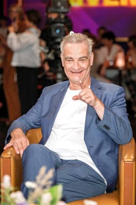 MDR - Riverboat. Schauspieler Heinrich Schafmeister anläßlich der Aufzeichnung der MDR - Talkshow Riverboat am 29.05.2026 in der Mediacity Leipzig. 20260529SFL0009 *** MDR Riverboat actor Heinrich Schafmeister on the occasion of the recording of the MDR talk show Riverboat on 29 05 2026 at Mediacity Leipzig 20260529SFL0009