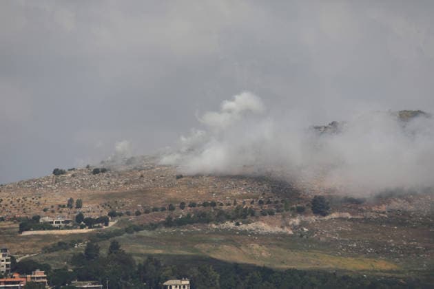 Israeli army continues air strikes on Lebanon s Nabatieh despite ceasefire NABATIEH, LEBANON - MAY 30: A view of smoke rising from the area following Israeli air strikes targeting the village of Yohmor and Mount Ali al-Tahir in Nabatieh Governorate, southern Lebanon, on May 30, 2026. The Israeli army continued to carry out air strikes on various towns in Nabatieh, violating the ceasefire agreement. Ramiz Dallah Anadolu Nabatieh Lebanon. Editorial use only. Please get in touch for any other usage.  Copyright: x2026xAnadoluxRamizxDallahx