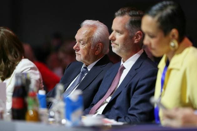 Berlin, Deutschland, 30.05.2026: Estrel: 77. Bundesparteitag der FDP: Wolfgang Kubicki, Christian Dürr, Nicole Büttner *** Berlin, Germany, 30 05 2026 Estrel 77 Federal Party Conference of the FDP Wolfgang Kubicki, Christian Dürr, Nicole Büttner Copyright: xdtsxNachrichtenagenturx dts_121123