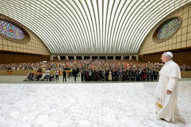 ITALY- REL VATICAN -POPE LEO XVI RECEIVES THE MEMBERS OF THE CATHOLIC CHARISMATIC RENEWAL IN THE PAUL VI HALL May 30, 2026 ITALY REL - VATICAN May 30, 2026 6 Pope Leo XIV receives the members of the Catholic Charismatic Renewal in the Paul VI Hall EDITORIAL USE ONLY - NO BOOKS Copyright: xVATICANxMEDIAx xCatholicxPressxPhotox