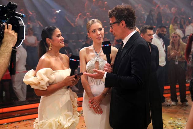 Finale der TV Sendung LetÂ s Dance in Köln Moderator Daniel Hartwich und Moderatorin Victoria Swarovski beim Finale der 19. Staffel der RTL-Tanzshow LetÂ s Dance im Coloneum Köln NRW Deutschland *** Final of the TV show Lets Dance in Cologne Host Daniel Hartwich and presenter Victoria Swarovski at the final of the 19th season of the RTL dance show Lets Dance at the Coloneum Cologne NRW Germany Copyright: xMatthiasxGränzdörferx