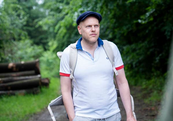 Daniel SEINSCHE, Fraktionsgeschäftsführer bei AfD-Fraktion NRW beim Energiewanderweg der AfD im Oberberg - 30.05.2026, Gummersbach-Lieberhausen, AfD Kreis Oberberg *** Daniel SEINSCHE, Group Managing Director of the AfD NRW parliamentary group at the AfD energy trail in Oberberg 30 05 2026, Gummersbach Lieberhausen, AfD district of Oberberg Copyright: HMBxMedia xMarcoxBader