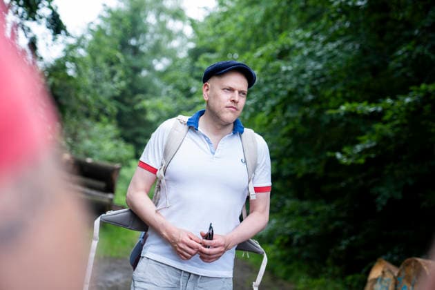 Daniel SEINSCHE, Fraktionsgeschäftsführer bei AfD-Fraktion NRW beim Energiewanderweg der AfD im Oberberg - 30.05.2026, Gummersbach-Lieberhausen, AfD Kreis Oberberg *** Daniel SEINSCHE, Group Managing Director of the AfD NRW parliamentary group at the AfD energy trail in Oberberg 30 05 2026, Gummersbach Lieberhausen, AfD district of Oberberg Copyright: HMBxMedia xMarcoxBader