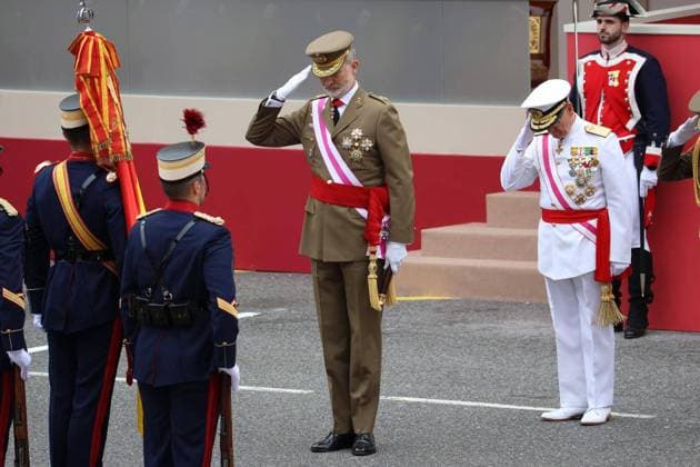 Entertainment Bilder des Tages Spanish King Felipe VI, Spanish Queen Letizia and Spanish Infanta Leonor during Spain s National Armed Forces Day 2026 in Vigo on Friday, 29 May 2026. Cordon Press 