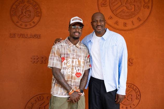 French Open - VIPs Pose At The Village LZ Allan and Florent Pietrus attend the 2026 French Open at Roland Garros on May 30, 2026 in Paris, France. Photo by Laurent Zabulon ABACAPRESS.COM  Copyright: xZabulonxLaurent ABACAx