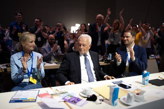 Deutschland: Berlin, FDP, Freie Demokraten, Bundesparteitag, Kampfkandidatur, Wolfgang Kubicki *** Germany Berlin, FDP, Free Democrats, Federal Party Conference, Candidacy, Wolfgang Kubicki Copyright: xMilenaxRadatzx