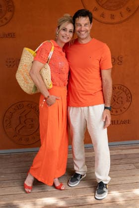 French Open - VIPs Pose At The Village LZ Elodie Gossuin and Bertrand Lacherie attend the 2026 French Open at Roland Garros on May 30, 2026 in Paris, France. Photo by Laurent Zabulon ABACAPRESS.COM  Copyright: xZabulonxLaurent ABACAx