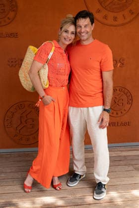 French Open - VIPs Pose At The Village LZ Elodie Gossuin and Bertrand Lacherie attend the 2026 French Open at Roland Garros on May 30, 2026 in Paris, France. Photo by Laurent Zabulon ABACAPRESS.COM  Copyright: xZabulonxLaurent ABACAx