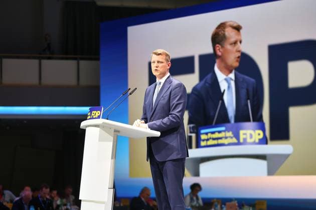 Berlin, Deutschland, 30.05.2026: Estrel: 77. Bundesparteitag der FDP: Henning Höne *** Berlin, Germany, 30 05 2026 Estrel 77 Federal Party Conference of the FDP Henning Höne Copyright: xdtsxNachrichtenagenturx dts_121195