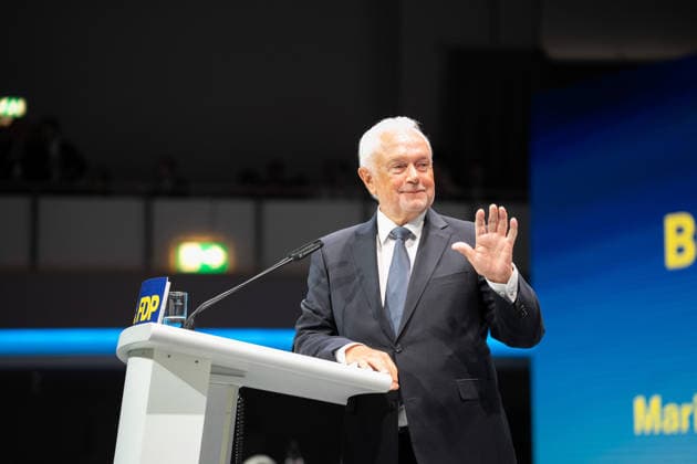 Deutschland: Berlin, FDP, Freie Demokraten, Bundesparteitag, Kampfkandidatur, Wolfgang Kubicki *** Germany Berlin, FDP, Free Democrats, Federal Party Conference, Candidacy, Wolfgang Kubicki Copyright: xMilenaxRadatzx