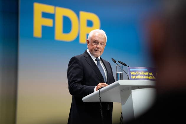 Deutschland: Berlin, FDP, Freie Demokraten, Bundesparteitag, Kampfkandidatur, Wolfgang Kubicki *** Germany Berlin, FDP, Free Democrats, Federal Party Conference, Candidacy, Wolfgang Kubicki Copyright: xMilenaxRadatzx