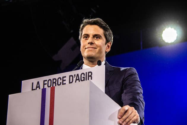 Gabriel Attal, former government spokesman, Minister of Education, then Prime Minister, now candidate in the 2027 presidential election Presidential 2027 First meeting of Gabriel Attal, Porte de Versailles, France Presidential 2027 First meeting of Gabriel Attal, Porte de Versailles, France 456889 2026 05 30 Paris France  Copyright: xLenain-VieiraxElisax xSTARFACEx STAR_456889_082