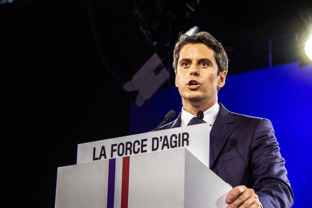Gabriel Attal, former government spokesman, Minister of Education, then Prime Minister, now candidate in the 2027 presidential election Presidential 2027 First meeting of Gabriel Attal, Porte de Versailles, France Presidential 2027 First meeting of Gabriel Attal, Porte de Versailles, France 456889 2026 05 30 Paris France  Copyright: xLenain-VieiraxElisax xSTARFACEx STAR_456889_087