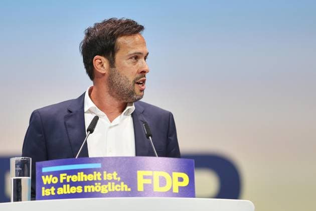 Berlin, Deutschland, 30.05.2026: Estrel: 77. Bundesparteitag der FDP: Martin Hagen *** Berlin, Germany, 30 05 2026 Estrel 77 Federal Party Conference of the FDP Martin Hagen Copyright: xdtsxNachrichtenagenturx dts_121211
