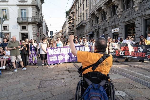 IPA85193073 - Milan, 30 05 26, Piazza Scala, Disability pride  Copyright: xGiuliaxSciaccax xGiuliaxSciaccax 85193073