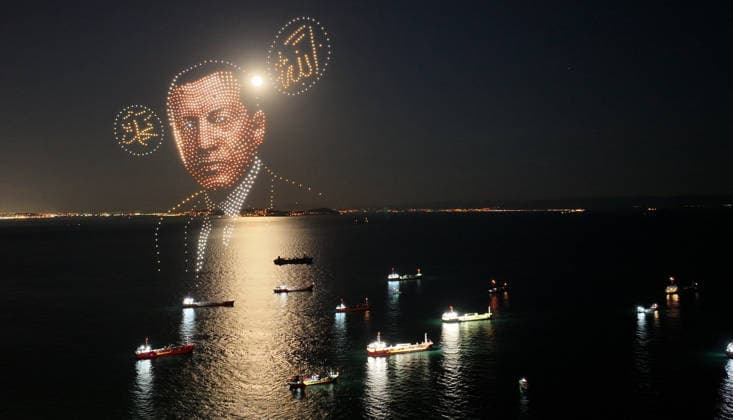 573rd anniversary of the Conquest of Istanbul ISTANBUL, TURKIYE - MAY 30: A synchronized drone light show, organized by the Istanbul Governorate to commemorate the 573rd anniversary of the Conquest of Istanbul, is held at the Yenikapi Event Space in Istanbul, Turkiye, on May 30, 2026. Islam Yakut Anadolu Istanbul Turkey. Editorial use only. Please get in touch for any other usage.  Copyright: x2026xAnadoluxIslamxYakutx
