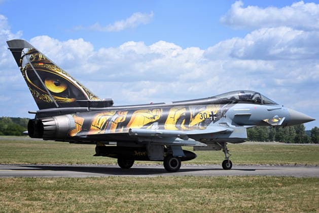 May 30, 2026, Hradec Kralove, Czech Republic: German Typhoon Demo Team of the German Air Force with Eurofighter Typhoon performing at the Aviaticka airshow in Hradec Kralove, Czech Republic on May 30, 2026. Hradec Kralove Czech Republic  - ZUMAr156 20260530_aap_r156_046 Copyright: xSlavekxRutax