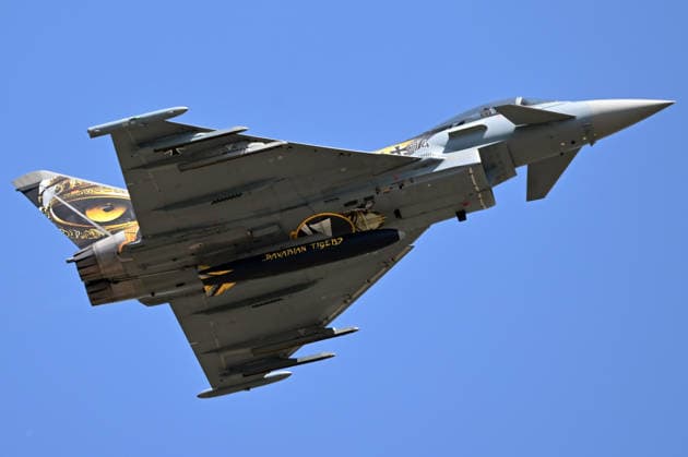 May 30, 2026, Hradec Kralove, Czech Republic: German Typhoon Demo Team of the German Air Force with Eurofighter Typhoon performing at the Aviaticka airshow in Hradec Kralove, Czech Republic on May 30, 2026. Hradec Kralove Czech Republic - ZUMAr156 20260530_aap_r156_063 Copyright: xSlavekxRutax