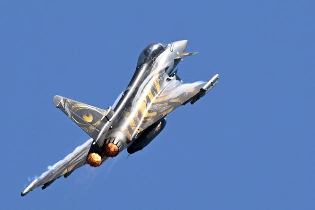 May 30, 2026, Hradec Kralove, Czech Republic: German Typhoon Demo Team of the German Air Force with Eurofighter Typhoon performing at the Aviaticka airshow in Hradec Kralove, Czech Republic on May 30, 2026. Hradec Kralove Czech Republic - ZUMAr156 20260530_aap_r156_068 Copyright: xSlavekxRutax