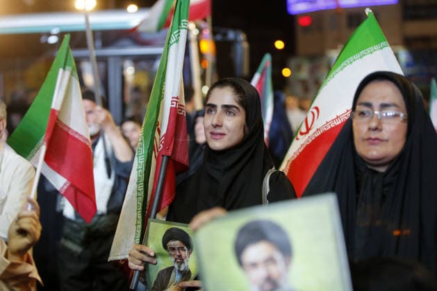Thousands gather in Tehran to protest US and Israeli attacks TEHRAN, IRAN - MAY 30: Thousands of people gather at Revolution Square to protest against the attacks launched by the US and Israel on Iran, in Tehran, Iran, on May 30, 2026. Demonstrators carried Iranian flags and posters of the late Iranian Supreme Leader Ali Khamenei, who lost his life in the attacks, while chanting slogans against the US and Israel. Fatemeh Bahrami Anadolu Tehran Iran. Editorial use only. Please get in touch for any other usage.  Copyright: x2026xAnadoluxFatemehxBahramix
