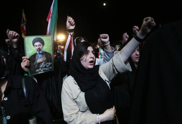 Thousands gather in Tehran to protest US and Israeli attacks TEHRAN, IRAN - MAY 30: Thousands of people gather at Revolution Square to protest against the attacks launched by the US and Israel on Iran, in Tehran, Iran, on May 30, 2026. Demonstrators carried Iranian flags and posters of the late Iranian Supreme Leader Ali Khamenei, who lost his life in the attacks, while chanting slogans against the US and Israel. Fatemeh Bahrami Anadolu Tehran Iran. Editorial use only. Please get in touch for any other usage.  Copyright: x2026xAnadoluxFatemehxBahramix