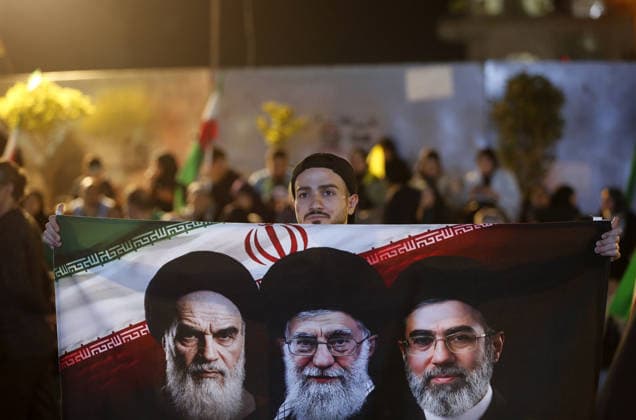 Thousands gather in Tehran to protest US and Israeli attacks TEHRAN, IRAN - MAY 30: Thousands of people gather at Revolution Square to protest against the attacks launched by the US and Israel on Iran, in Tehran, Iran, on May 30, 2026. Demonstrators carried Iranian flags and posters of the late Iranian Supreme Leader Ali Khamenei, who lost his life in the attacks, while chanting slogans against the US and Israel. Fatemeh Bahrami Anadolu Tehran Iran. Editorial use only. Please get in touch for any other usage.  Copyright: x2026xAnadoluxFatemehxBahramix