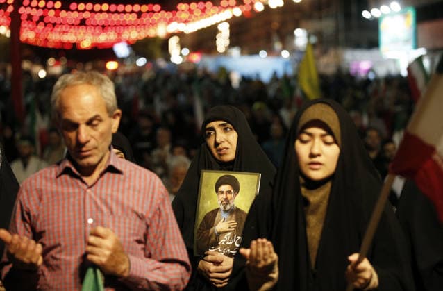 Thousands gather in Tehran to protest US and Israeli attacks TEHRAN, IRAN - MAY 30: Thousands of people gather at Revolution Square to protest against the attacks launched by the US and Israel on Iran, in Tehran, Iran, on May 30, 2026. Demonstrators carried Iranian flags and posters of the late Iranian Supreme Leader Ali Khamenei, who lost his life in the attacks, while chanting slogans against the US and Israel. Fatemeh Bahrami Anadolu Tehran Iran. Editorial use only. Please get in touch for any other usage.  Copyright: x2026xAnadoluxFatemehxBahramix