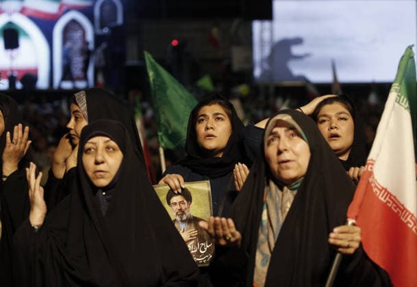 Thousands gather in Tehran to protest US and Israeli attacks TEHRAN, IRAN - MAY 30: Thousands of people gather at Revolution Square to protest against the attacks launched by the US and Israel on Iran, in Tehran, Iran, on May 30, 2026. Demonstrators carried Iranian flags and posters of the late Iranian Supreme Leader Ali Khamenei, who lost his life in the attacks, while chanting slogans against the US and Israel. Fatemeh Bahrami Anadolu Tehran Iran. Editorial use only. Please get in touch for any other usage.  Copyright: x2026xAnadoluxFatemehxBahramix
