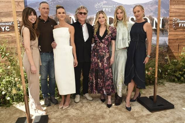 Kurt Russell, Michelle Pfeiffer, Beau Garrett, Elle Chapman, Christina Alexandra Voros, Matthew Fox, at arrivals for THE MADISON FYC Screening, Saban Media Center, North Hollywood, Los Angeles, CA, May 30, 2026. Photo By: Elizabeth Goodenough Everett Collection THE MADISON FYC Screening PUBLICATIONXNOTxINxCANxCHNxFRAxITAxJPNxNORxPOLxRUSxESPxUKxUSA