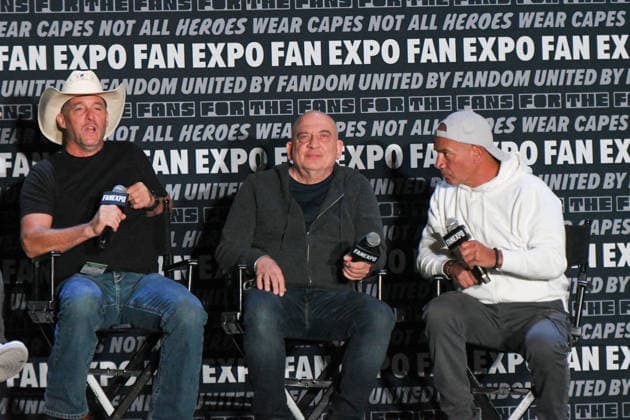 May 30, 2026, Philadelphia, Pennsylvania, United States: Actors BRENDAN WAYNE, JONNY COYNE, and TEMUERA MORRISON, participate in a fan Q&A the Philadelphia FanExpo held at the Philadelphia Convention Center in downtown Philadelphia PA Philadelphia United States - ZUMArf1_ 20260530_zaf_rf1_089 Copyright: xRickyxFitchettx