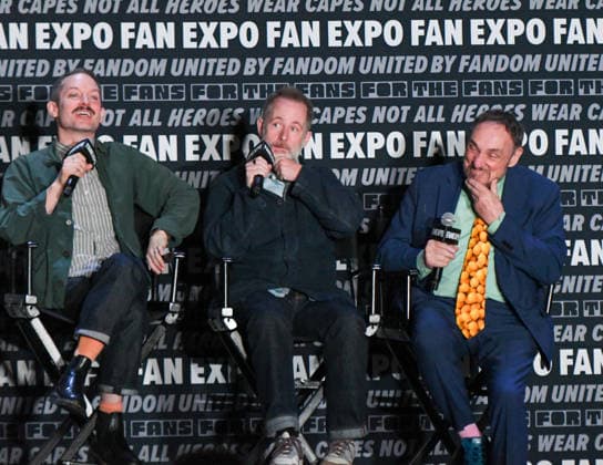 May 30, 2026, Philadelphia, Pennsylvania, United States: Actors ELIJAH WOOD, BILLY BOYD and JOHN RHYS-DAVIES, participate in a fan Q&A the Philadelphia FanExpo held at the Philadelphia Convention Center in downtown Philadelphia PA Philadelphia United States - ZUMArf1_ 20260530_zaf_rf1_088 Copyright: xRickyxFitchettx