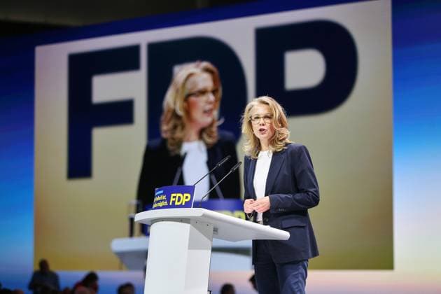Berlin, Deutschland, 30.05.2026: Estrel: 77. Bundesparteitag der FDP: Linda Teuteberg *** Berlin, Germany, 30 05 2026 Estrel 77 Federal Party Conference of the FDP Linda Teuteberg Copyright: xdtsxNachrichtenagenturx dts_121245