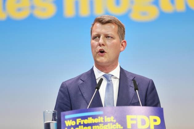 Berlin, Deutschland, 30.05.2026: Estrel: 77. Bundesparteitag der FDP: Henning Höne *** Berlin, Germany, 30 05 2026 Estrel 77 Federal Party Conference of the FDP Henning Höne Copyright: xdtsxNachrichtenagenturx dts_121252
