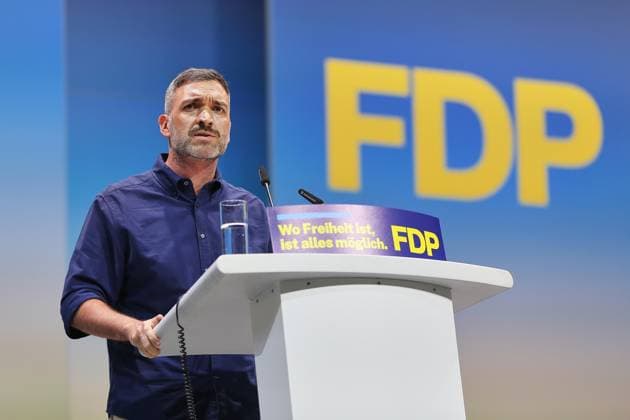 Berlin, Deutschland, 30.05.2026: Estrel: 77. Bundesparteitag der FDP: Konstantin Kuhle *** Berlin, Germany, 30 05 2026 Estrel 77 Federal Party Conference of the FDP Konstantin Kuhle Copyright: xdtsxNachrichtenagenturx dts_121259