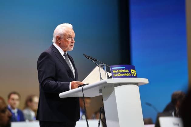 Berlin, Deutschland, 30.05.2026: Estrel: 77. Bundesparteitag der FDP: Wolfgang Kubicki *** Berlin, Germany, 30 05 2026 Estrel 77 Federal Party Conference of the FDP Wolfgang Kubicki Copyright: xdtsxNachrichtenagenturx dts_121240