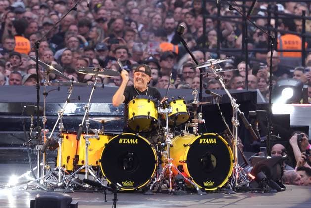30.05.2026, Metallica im Konzert live im Olympiastadion, Berlin, Sänger und Gitarrist James Hetfield, Kirk Hammet, Lars Ulrich, Robert Trujilo, Berlin *** 30 05 2026, Metallica in concert live at the Olympiastadion, Berlin, singer and guitarist James Hetfield, Kirk Hammet, Lars Ulrich, Robert Trujilo, Berlin