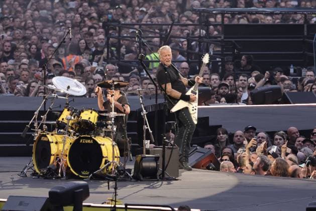 30.05.2026, Metallica im Konzert live im Olympiastadion, Berlin, Sänger und Gitarrist James Hetfield, Berlin *** 30 05 2026, Metallica in concert live at the Olympiastadion, Berlin, singer and guitarist James Hetfield, Berlin