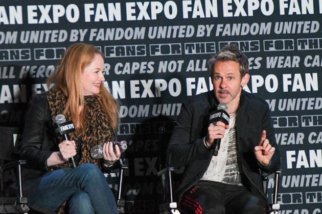 May 30, 2026, Philadelphia, Pennsylvania, United States: Actors MIRANDA OTTO and DOMINIC MONAGHAN, participate in a fan Q&A the Philadelphia FanExpo held at the Philadelphia Convention Center in downtown Philadelphia PA Philadelphia United States - ZUMArf1_ 20260530_zaf_rf1_065 Copyright: xRickyxFitchettx