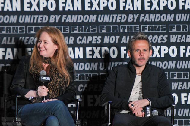 May 30, 2026, Philadelphia, Pennsylvania, United States: Actors MIRANDA OTTO and DOMINIC MONAGHAN, participate in a fan Q&A the Philadelphia FanExpo held at the Philadelphia Convention Center in downtown Philadelphia PA Philadelphia United States - ZUMArf1_ 20260530_zaf_rf1_067 Copyright: xRickyxFitchettx