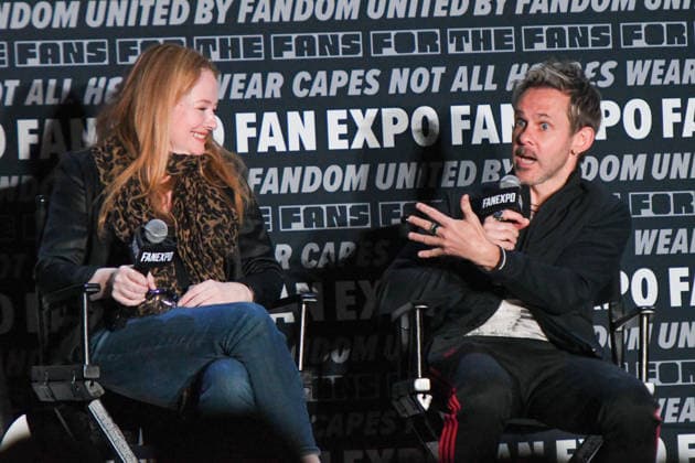 May 30, 2026, Philadelphia, Pennsylvania, United States: Actors MIRANDA OTTO and DOMINIC MONAGHAN, participate in a fan Q&A the Philadelphia FanExpo held at the Philadelphia Convention Center in downtown Philadelphia PA Philadelphia United States - ZUMArf1_ 20260530_zaf_rf1_071 Copyright: xRickyxFitchettx