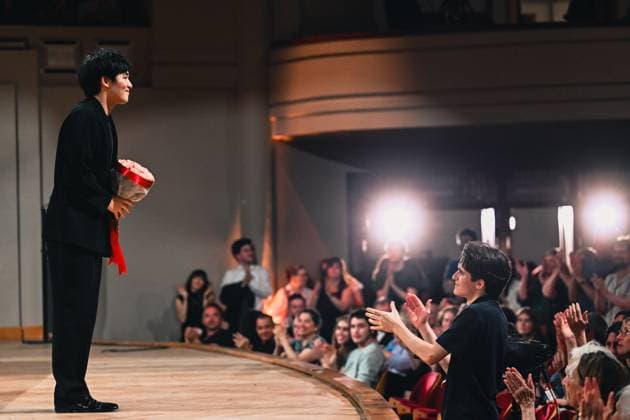 Andrew Ilhoon Byun of Canada pictured after the final of the 2026 Queen Elisabeth Cello Competition, at the Brussels Bozar concert hall, Saturday 30 May 2026. This year s edition of the competition for career-starting musicians takes place from 4 to 30 May.  EMILExWINDAL 175512771