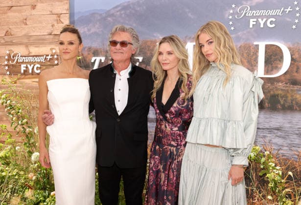 Beau Garrett, Kurt Russell, Michelle Pfeiffer and Elle Chapman attend the LA Emmy FYC Official Clips And Conversation For Paramount+ Original The Madison at the Television Academy s Wolf Theatre at the Saban Media Center in North Hollywood on Saturday, May 30, 2026.  LAP20260530272 GREGxGRUDT