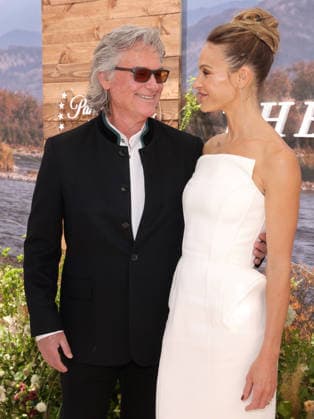 Kurt Russell and Beau Garrett attend the LA Emmy FYC Official Clips And Conversation For Paramount+ Original The Madison at the Television Academy s Wolf Theatre at the Saban Media Center in North Hollywood on Saturday, May 30, 2026.  LAP20260530255 GREGxGRUDT