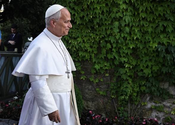 May 30, 2026. Vatican City - POPE LEO XIV leads the World Holy Rosary on the occasion of the conclusion of the Marian month inside the Vatican Gardens at the Vatican. EvandroInetti_via ZUMA Wire Vatican City State - ZUMAi15_ 20260530_zaf_i15_016 Copyright: xEvandroxInettix