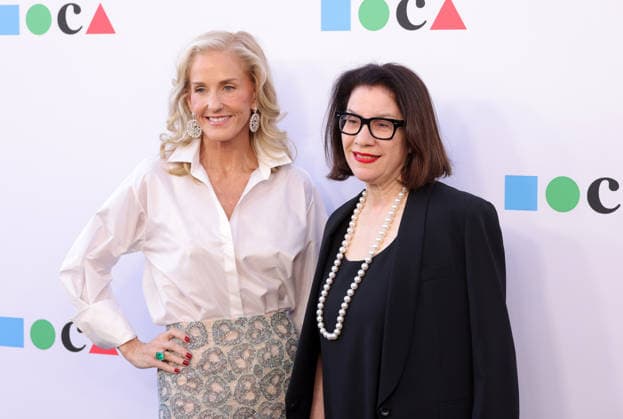 Carolyn Clark Powers and Ann Goldstein attend the MOCA Gala 2026 at The Geffen Contemporary at MOCA in Los Angeles, CA on Saturday, May 30, 2026.  LAP20260530500 GregxGrudt