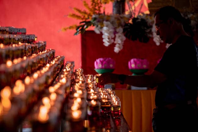 Vesak Day celebration in Malaysia SELANGOR, MALAYSIA - MAY 31: Buddhist devotees gathered at Wat Chetawan to perform a religious ceremony in conjunction with the Vesak Day Celebration in Selangor, Malaysia on May 31, 2026. Syaiful Redzuan Anadolu Selangor Malaysia. Editorial use only. Please get in touch for any other usage.  Copyright: x2026xAnadoluxSyaifulxRedzuanx
